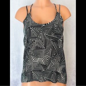 Full Tilt - Black & White, Abstract, Tank Top